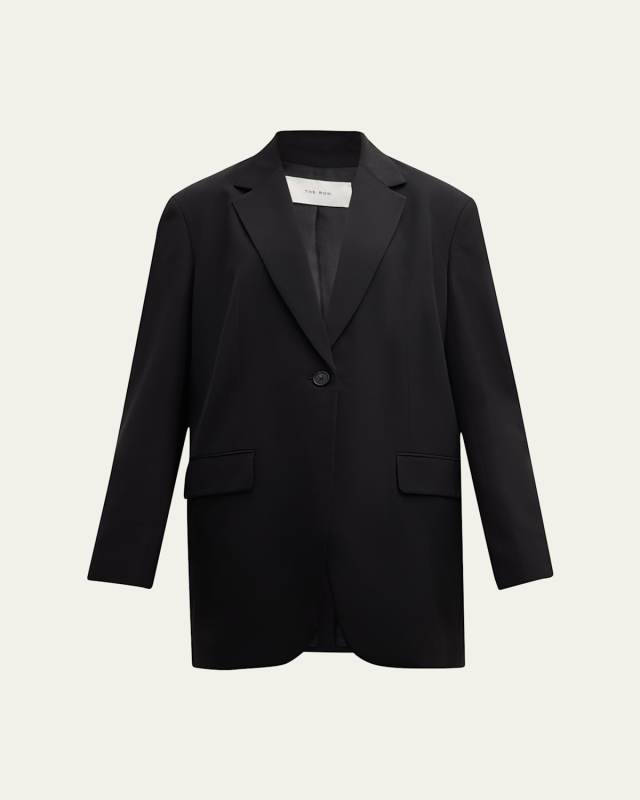 Obine Oversized Single-Breasted Jacket